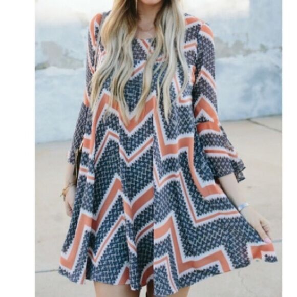 PAPER CROWN ANTHROPOLOGIE ENDORA SWING DRESS - Picture 1 of 8